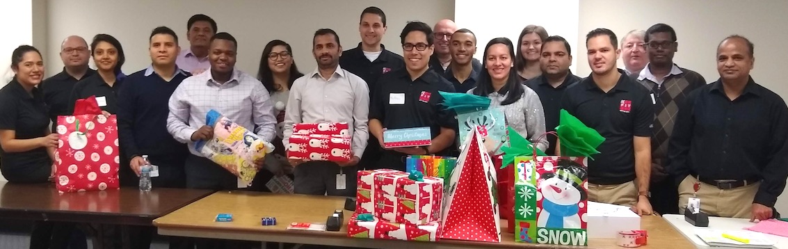 Volunteers for The Bradley Center HolidayGift Drive